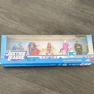 DC Justice League 5-Pack Batman Superman Flash Wonder Woman Joker Figures NIP